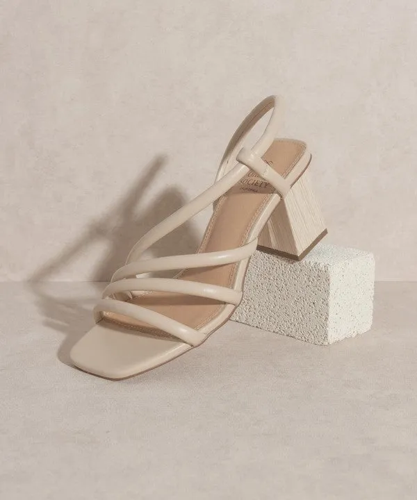 OASIS SOCIETY Ashley Wooden Heel Sandal