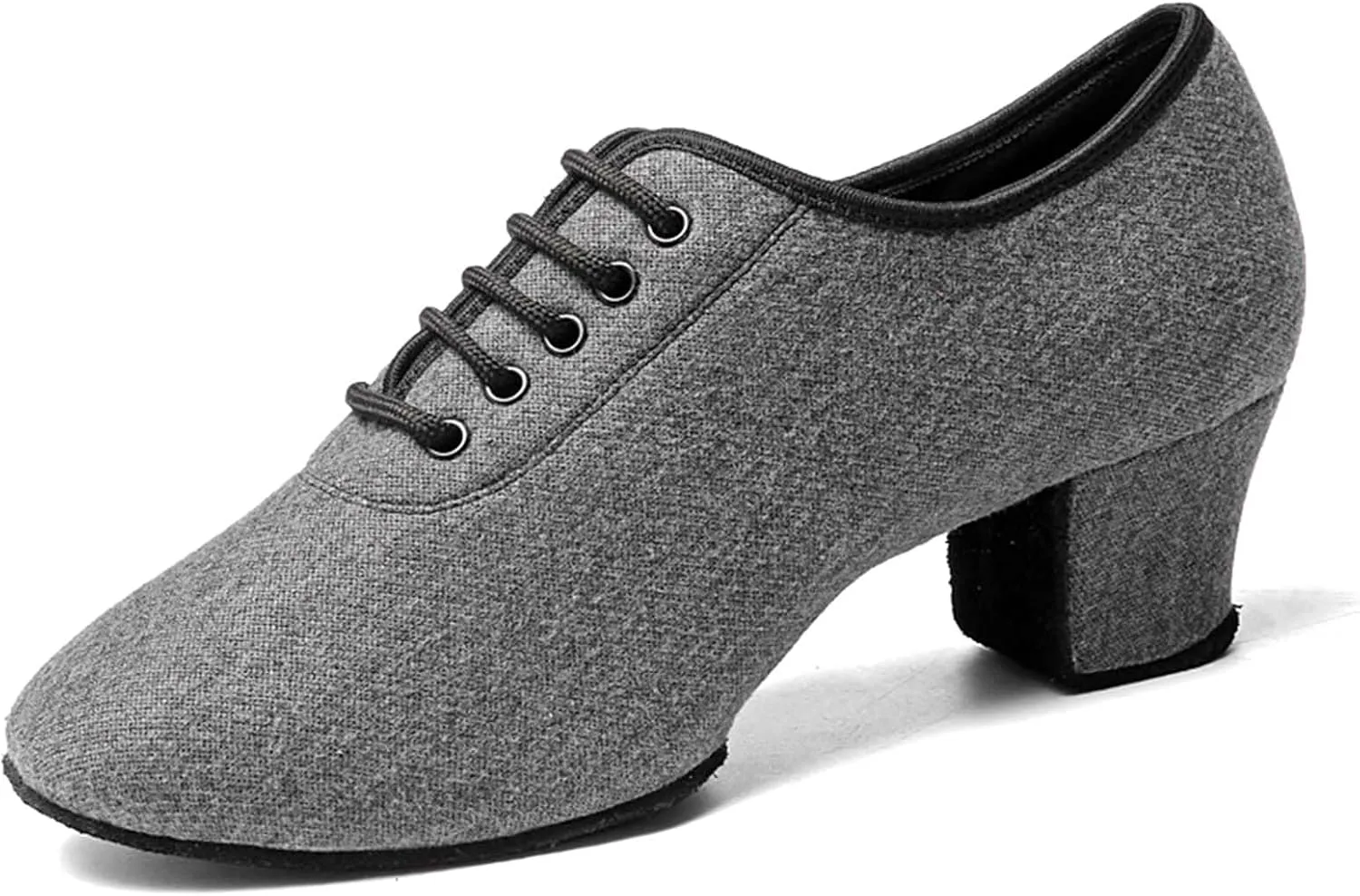 ONAIC Women's Lace-Up Latin Dance Shoes Lace-Up Ballroom Modern Trainers Practice Performance Dancing Shoes