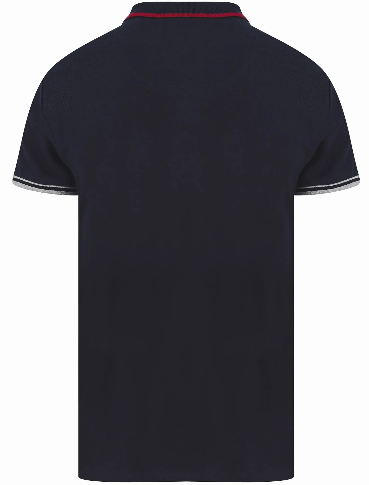 Palmerston Colour Block Pique Polo Shirt In Beet Red - Le Shark