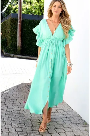 Paris Texas Maxi Dress - Mint