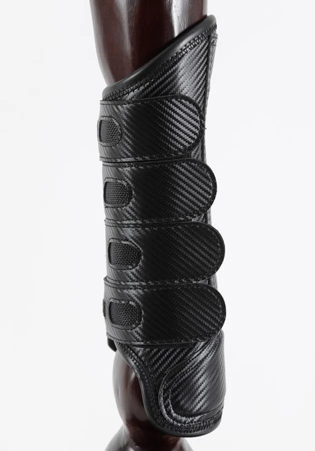 PEI Carbon Tech Air Cooled Eventing Horse Boots (hind, black)