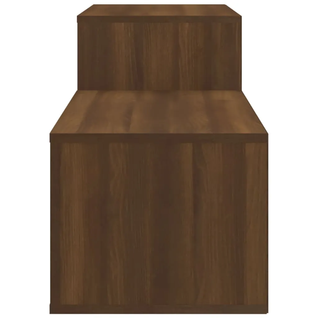Shoe Cabinet Brown Oak 150x35x45 cm Engineered Wood