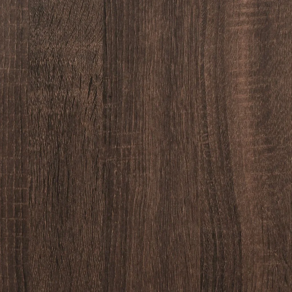 Shoe Cabinet Brown Oak 60x34x112 Engineered Wood