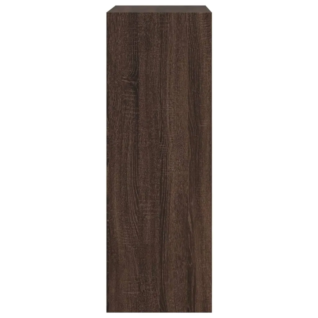 Shoe Cabinet Brown Oak 60x34x96.5 cm Engineered Wood