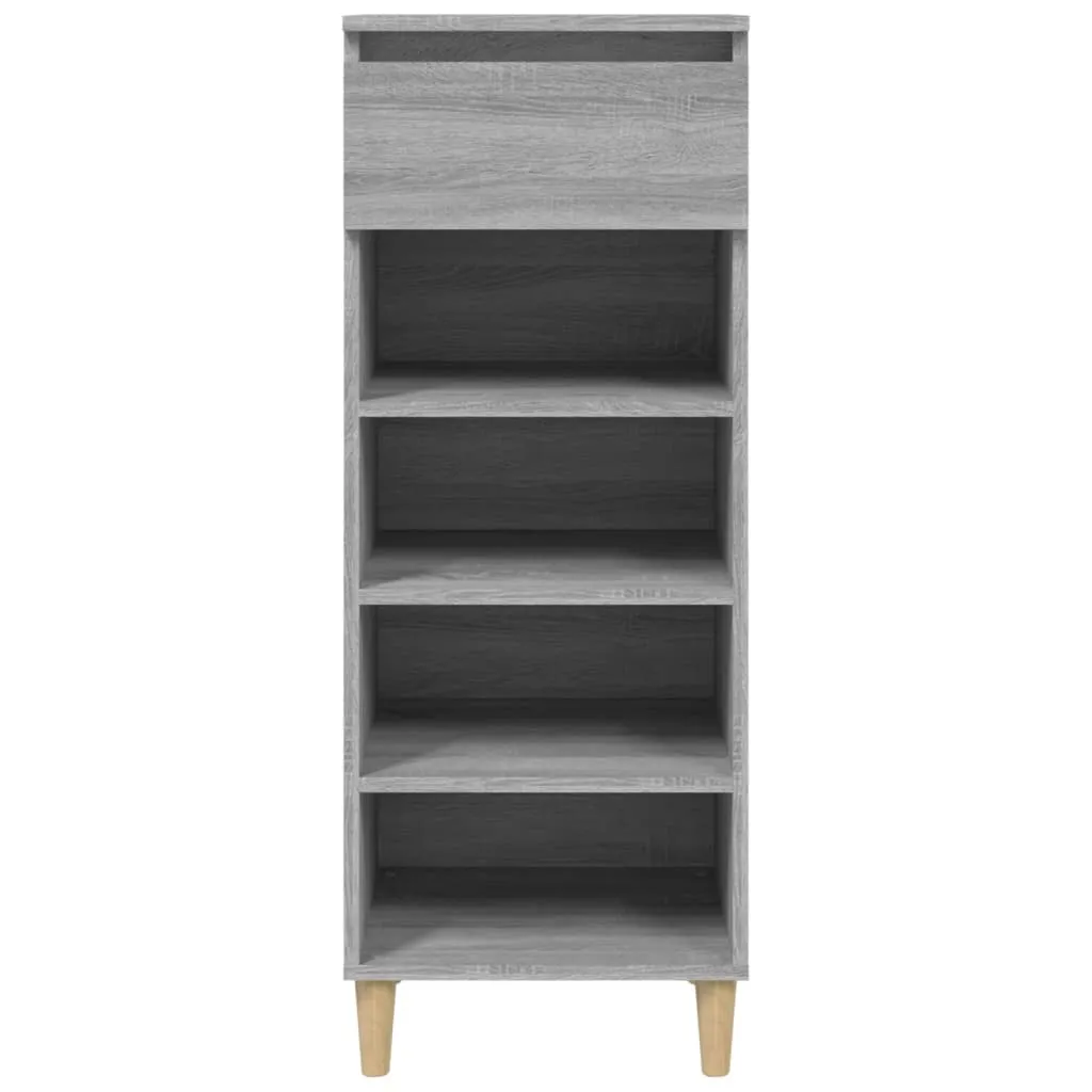 Shoe Cabinet Grey Sonoma 40x36x105 cm Engineered Wood