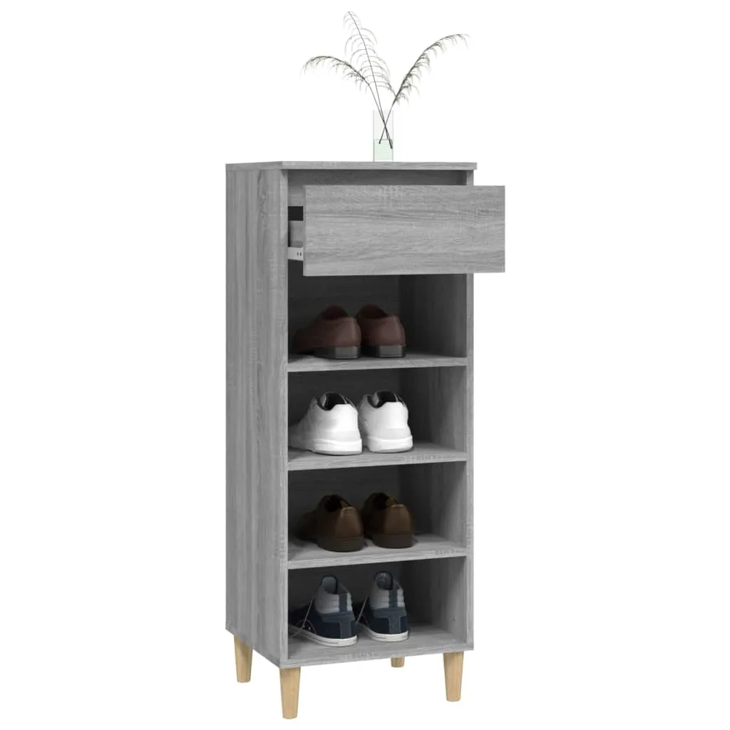 Shoe Cabinet Grey Sonoma 40x36x105 cm Engineered Wood