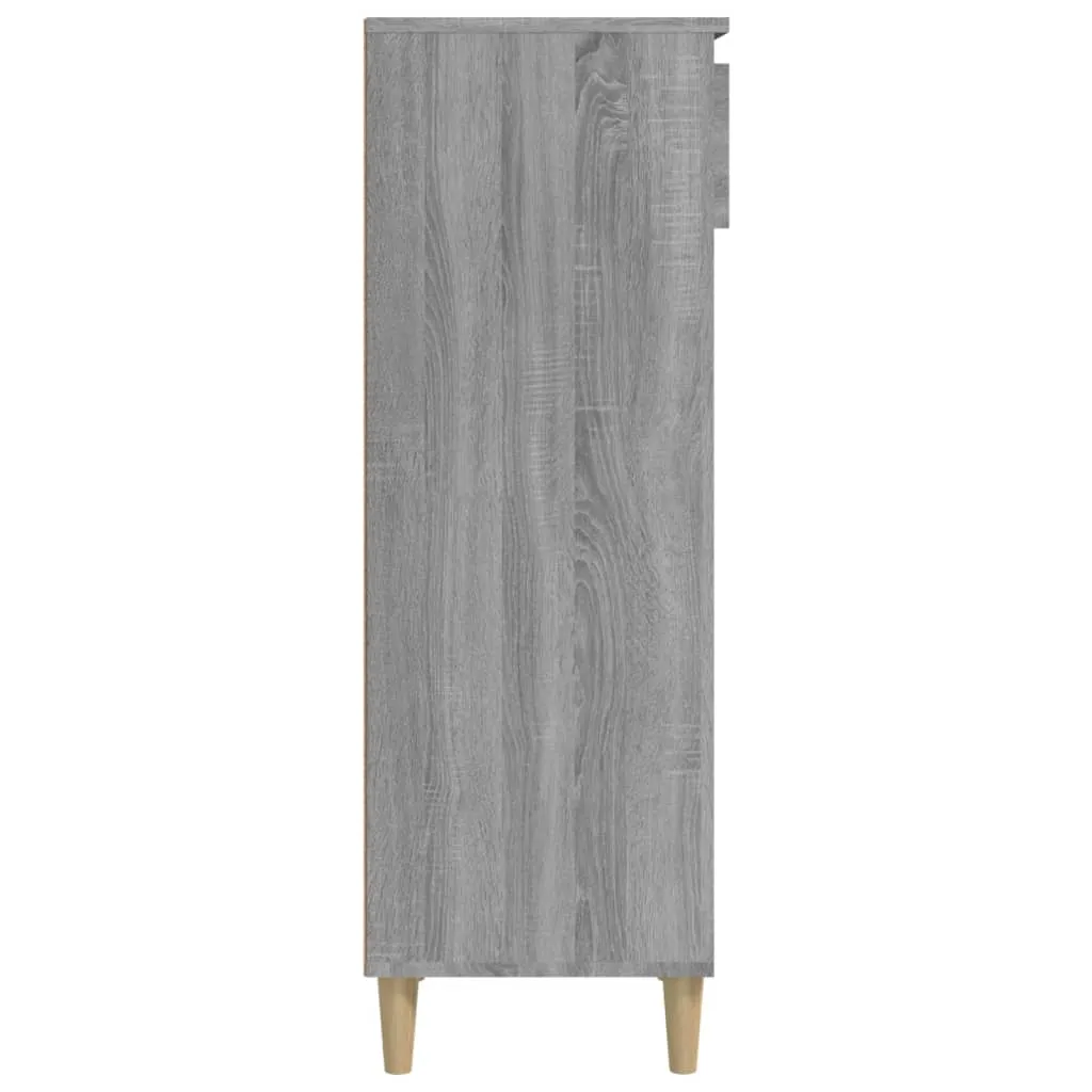 Shoe Cabinet Grey Sonoma 40x36x105 cm Engineered Wood
