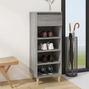 Shoe Cabinet Grey Sonoma 40x36x105 cm Engineered Wood