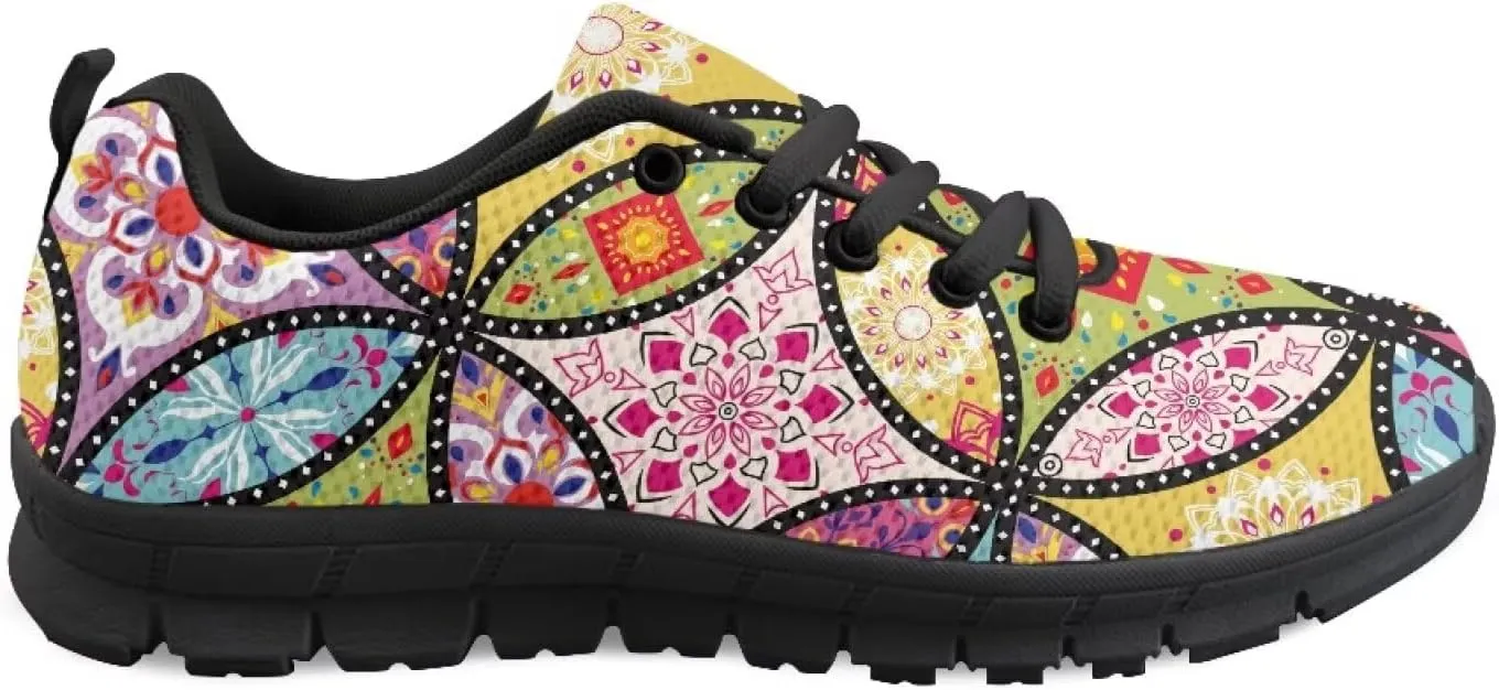 Sneakers Women Comfortable Non-Slip Tennis Hiking Shoes for Women Breathable Lace Up Workout Holiday Running Sneakers US 5-12