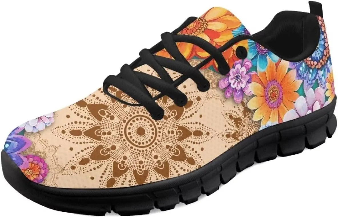 Sneakers Women Comfortable Non-Slip Tennis Hiking Shoes for Women Breathable Lace Up Workout Holiday Running Sneakers US 5-12