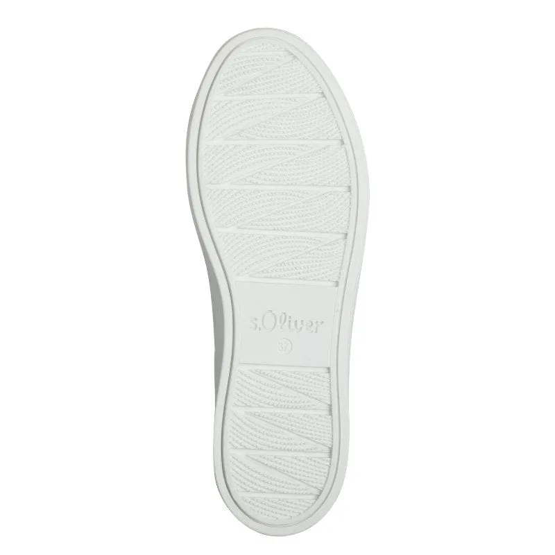 S.Oliver Womens White Lace-Up Shoe 5-23603-42