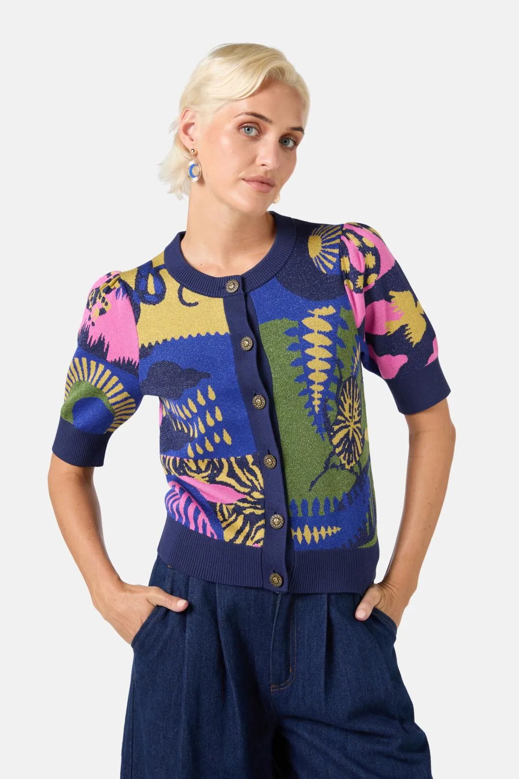 Stamp Collecting Cardigan