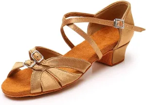 SWDZM Women$Girls Latin Dance Shoes Open Toe Modern Salsa Ballroom Professional Performance Practice Dancing Shoes,WH-D28