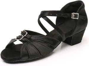 SWDZM Women$Girls Latin Dance Shoes Open Toe Modern Salsa Ballroom Professional Performance Practice Dancing Shoes,WH-D28