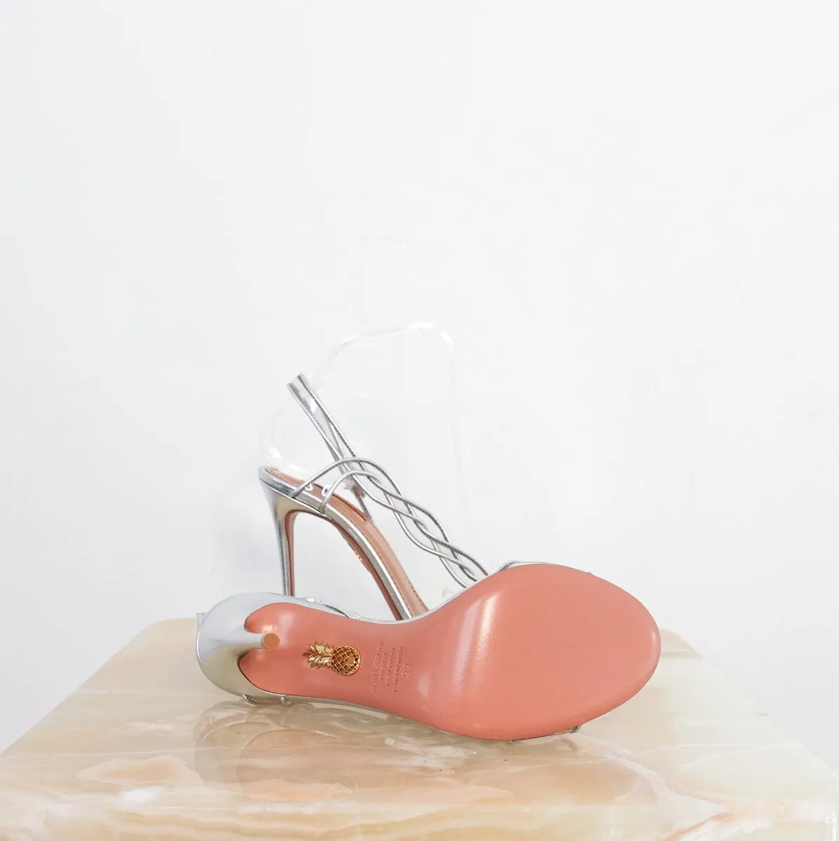 Swing silver sandals RRP £550