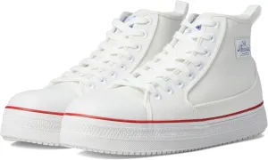 Thorogood Mid-Height Warehouse Won Work Shoes for Men with Composite Safety Toe and Slip-Resistant Outsole, White, Size 9.5, M