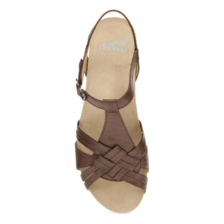 Tia Subtle Toe Weave in Brown
