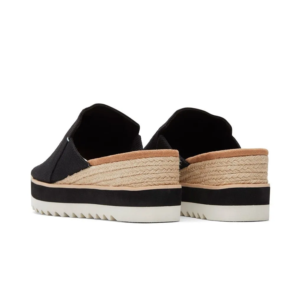 Toms Diana Mule Women - Black Heavy Canvas
