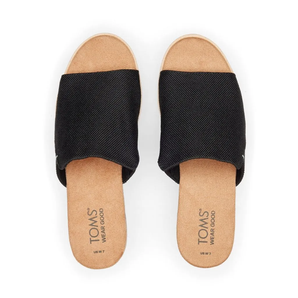 Toms Diana Mule Women - Black Heavy Canvas