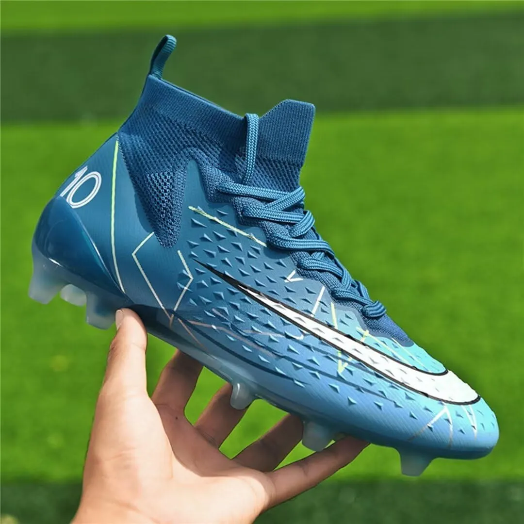 Turf Soccer Shoes Men Women Indoor Soccer Cleats Youth Football Boots Adult High Top Training Zapatos de Ftbol TF FG