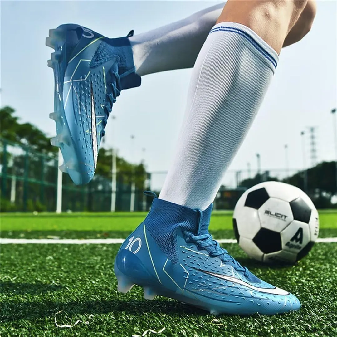 Turf Soccer Shoes Men Women Indoor Soccer Cleats Youth Football Boots Adult High Top Training Zapatos de Ftbol TF FG