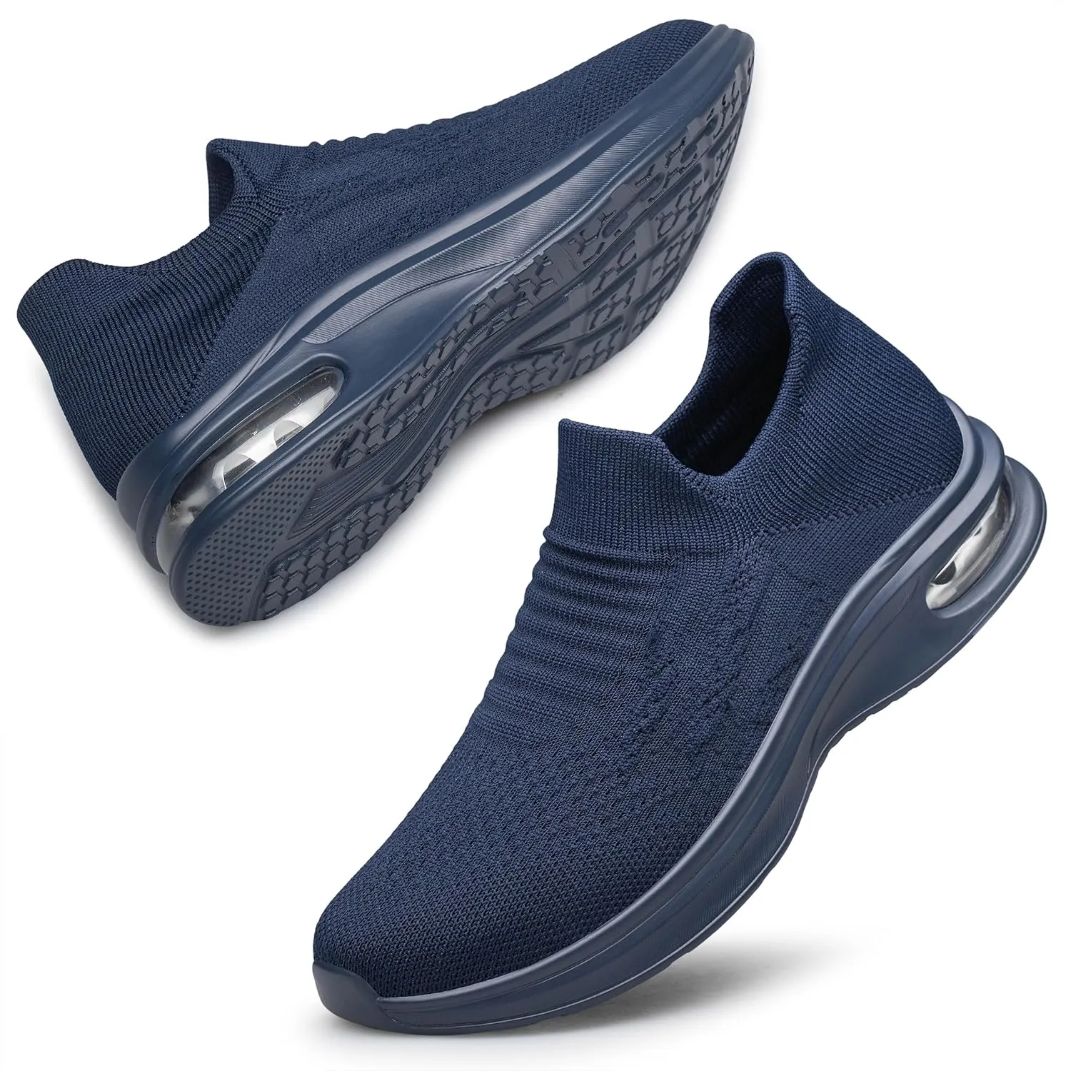 Vidbiv Slip on Shoes for Men, Casual Walking Lightweight Loafers, Breathable Mens Shoes, Comfortable Hands Free Slip-on Shoes for Work, Traveling