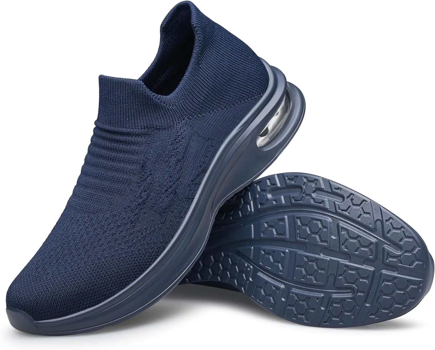Vidbiv Slip on Shoes for Men, Casual Walking Lightweight Loafers, Breathable Mens Shoes, Comfortable Hands Free Slip-on Shoes for Work, Traveling