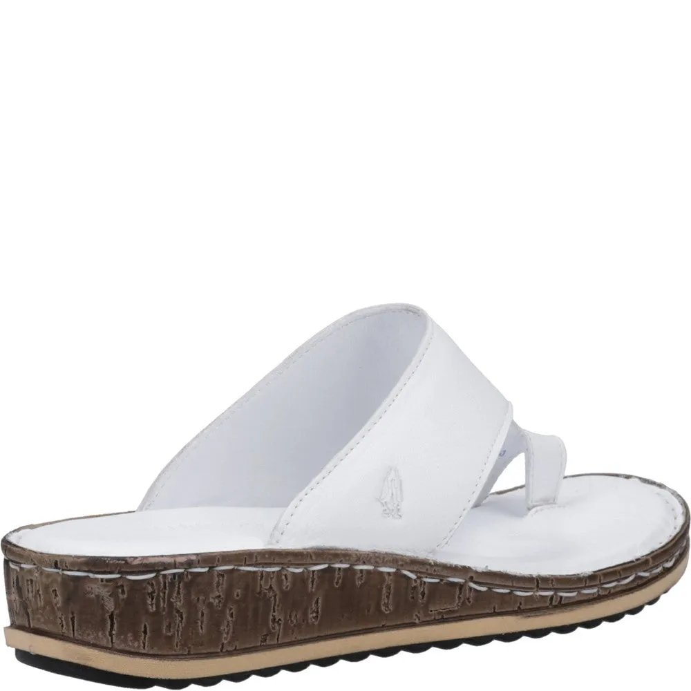 White Elissa Toepost Sandals