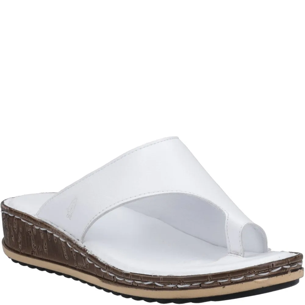 White Elissa Toepost Sandals