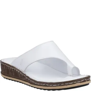 White Elissa Toepost Sandals