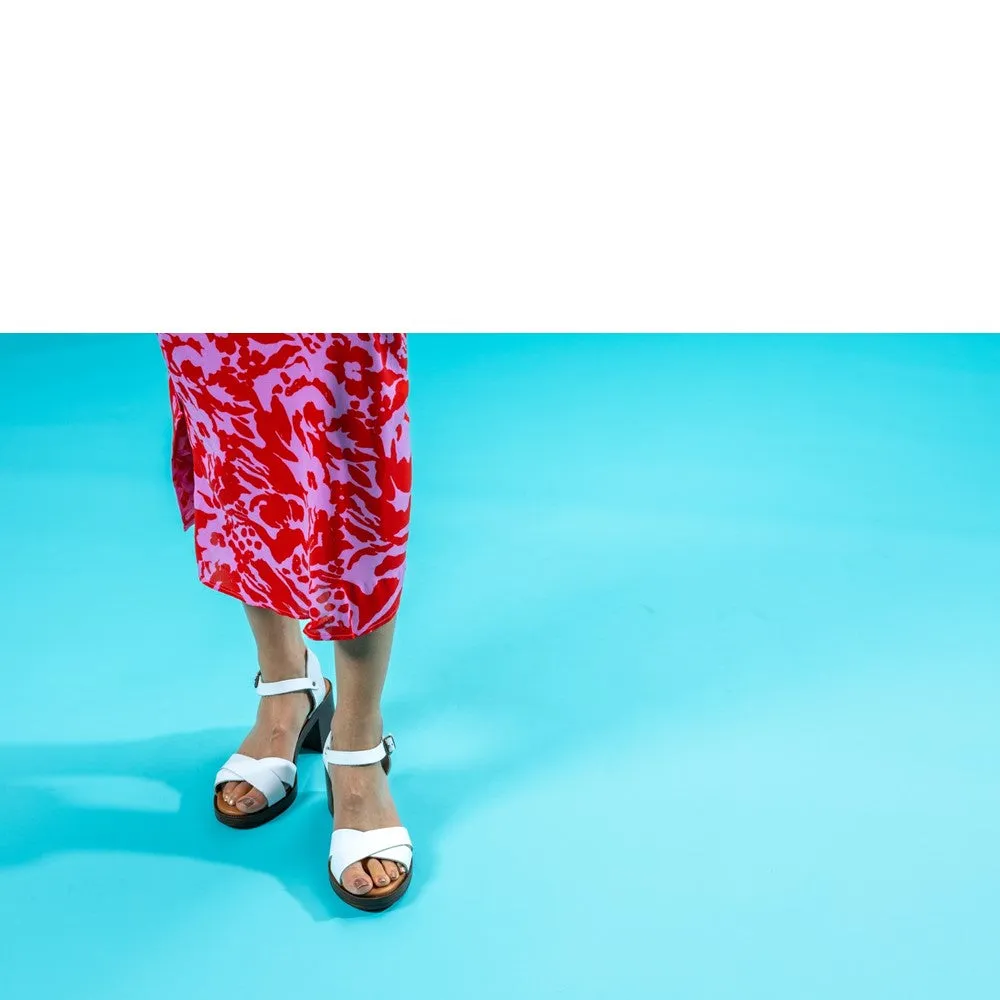 White Georgia Sandals