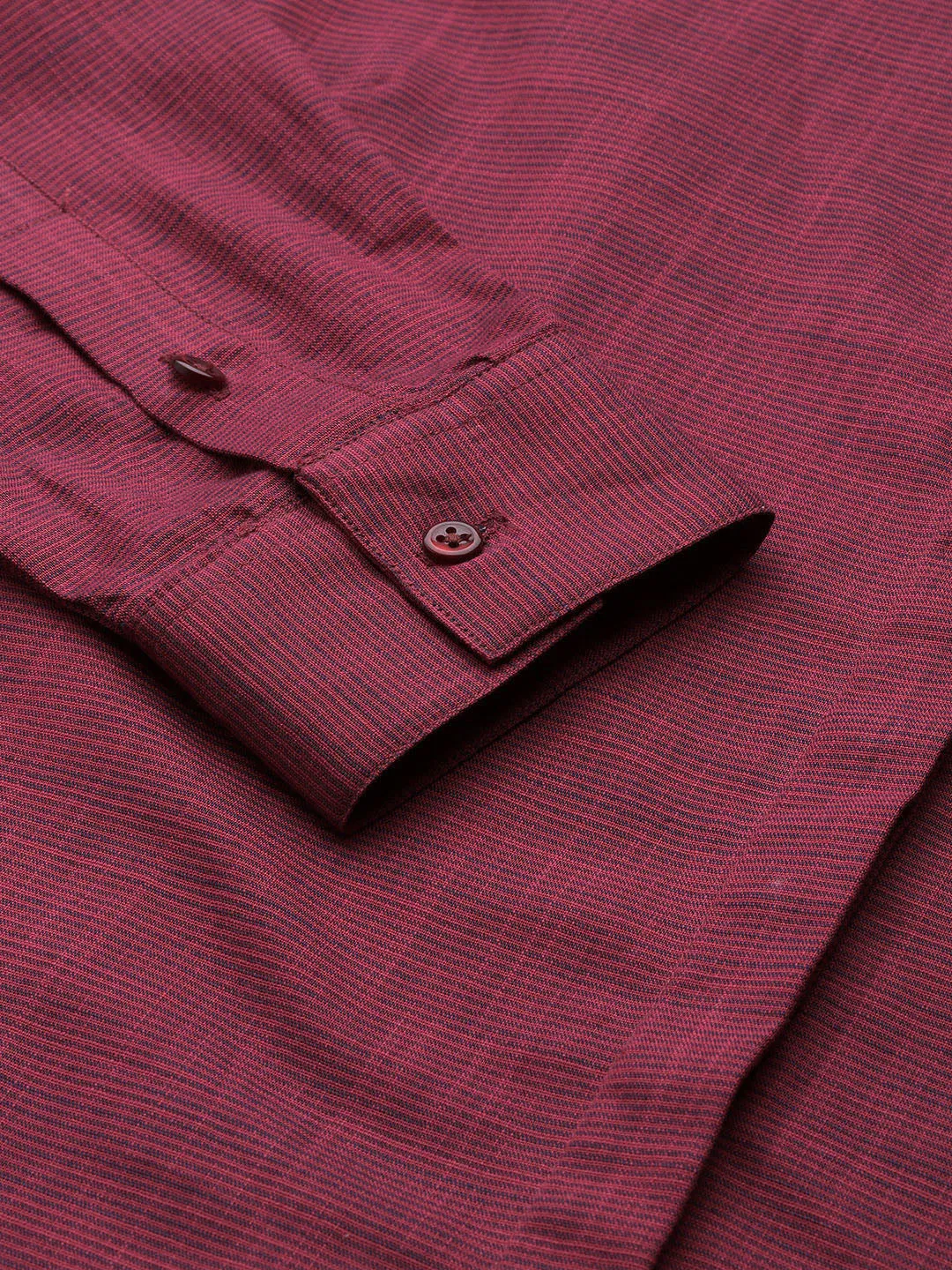Women Maroon Solid Pure Cotton Regular Fit Formal Shirt