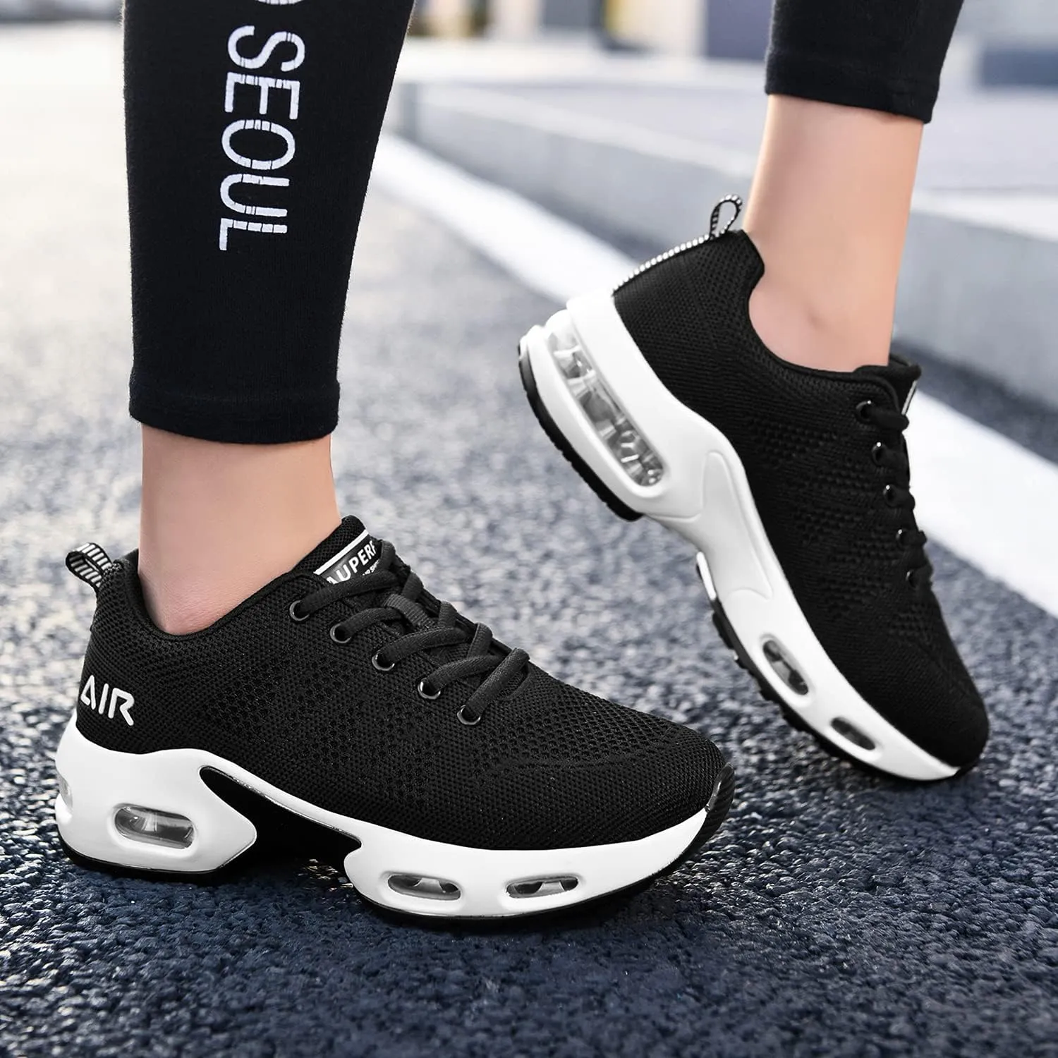 Womens Air Running Shoes Walking Tennis Fashion Sneakers Casual Comfortable Breathable Jogging Shoes