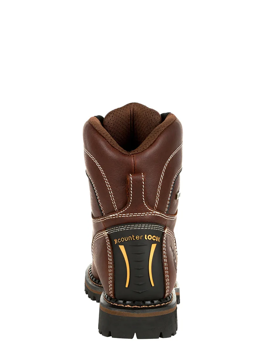 Women's AMP LT Logger Alloy Toe Waterproof Low Heel Work Boots