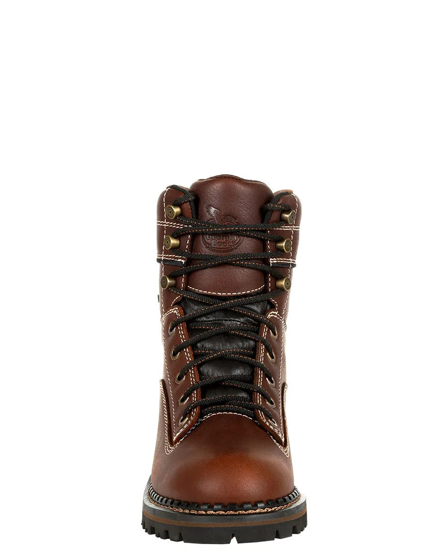 Women's AMP LT Logger Alloy Toe Waterproof Low Heel Work Boots