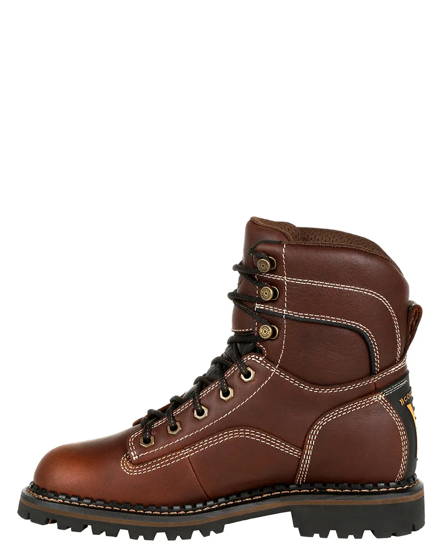 Women's AMP LT Logger Alloy Toe Waterproof Low Heel Work Boots