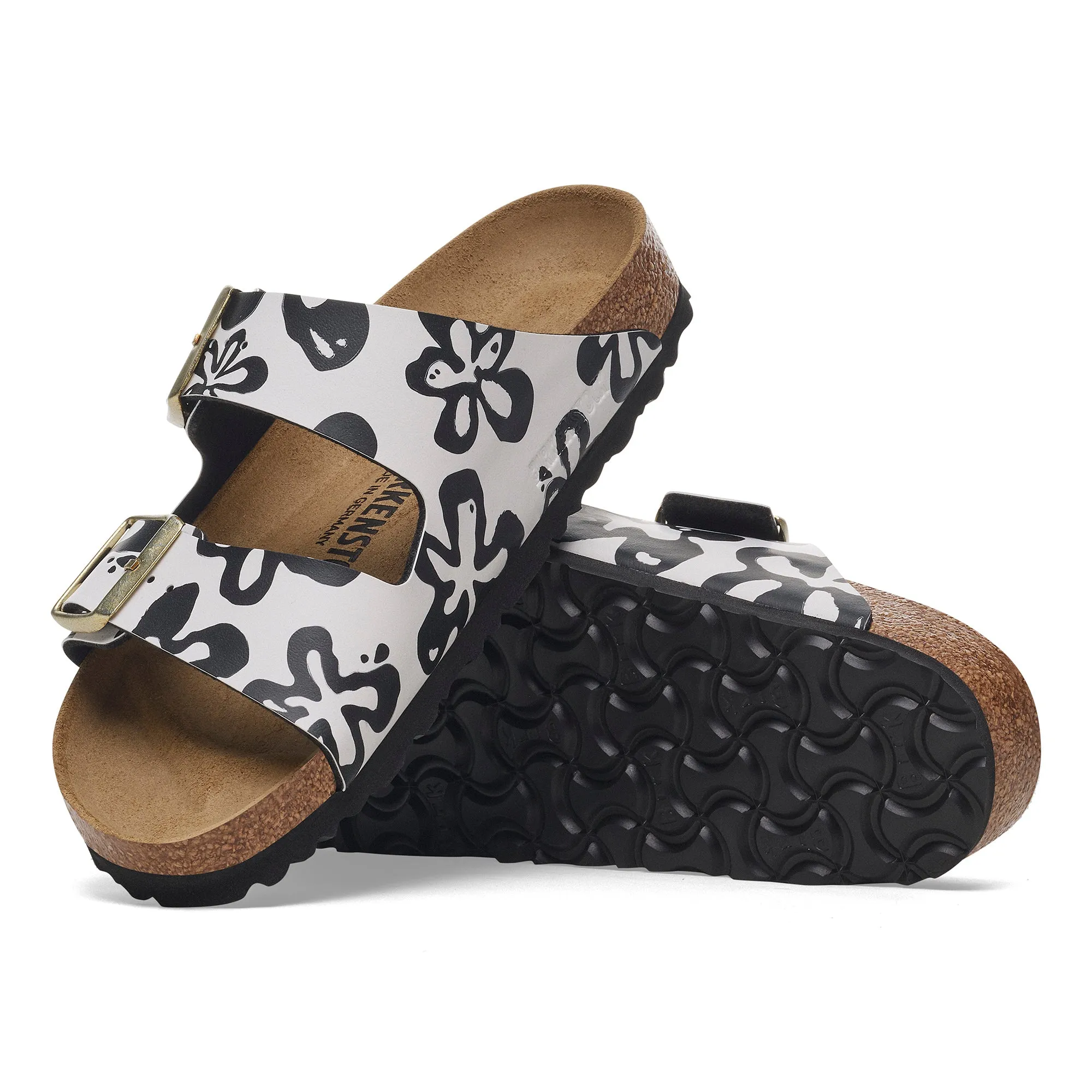 Women's Arizona Blooms White/Black Birko-Flor