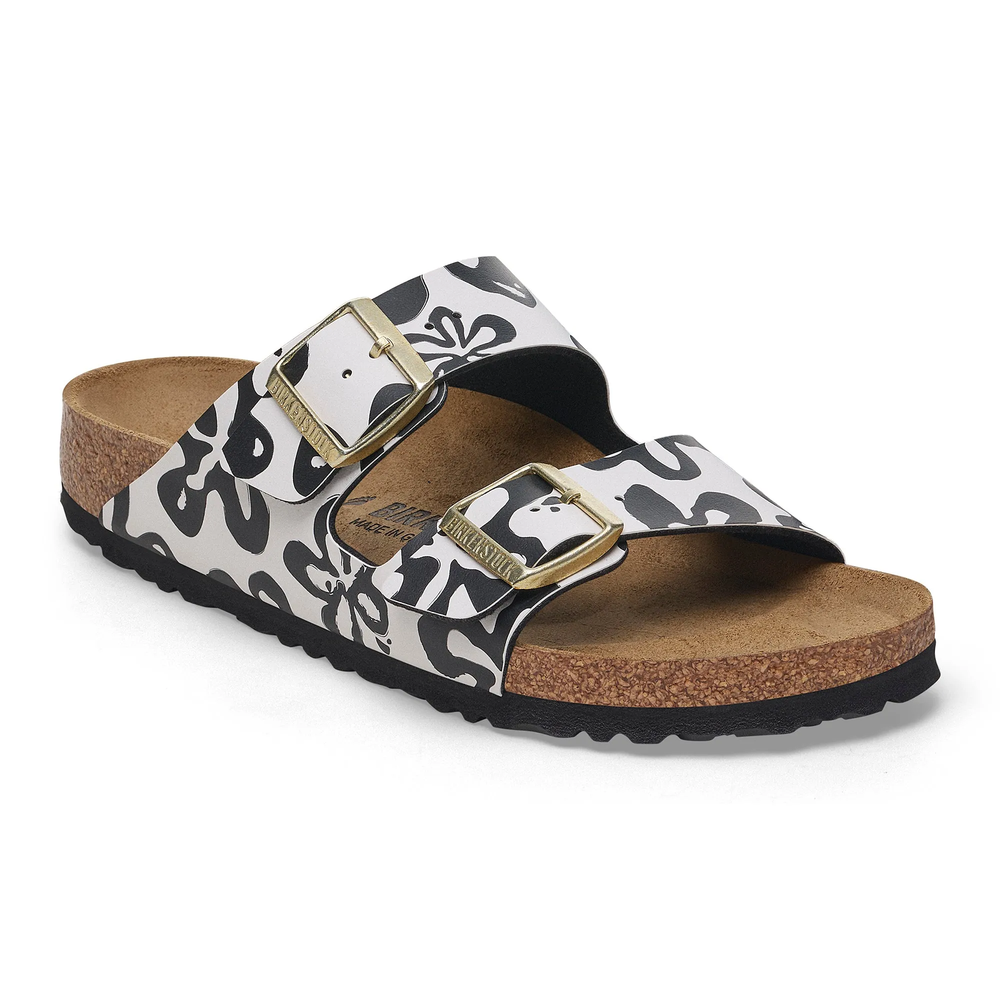 Women's Arizona Blooms White/Black Birko-Flor