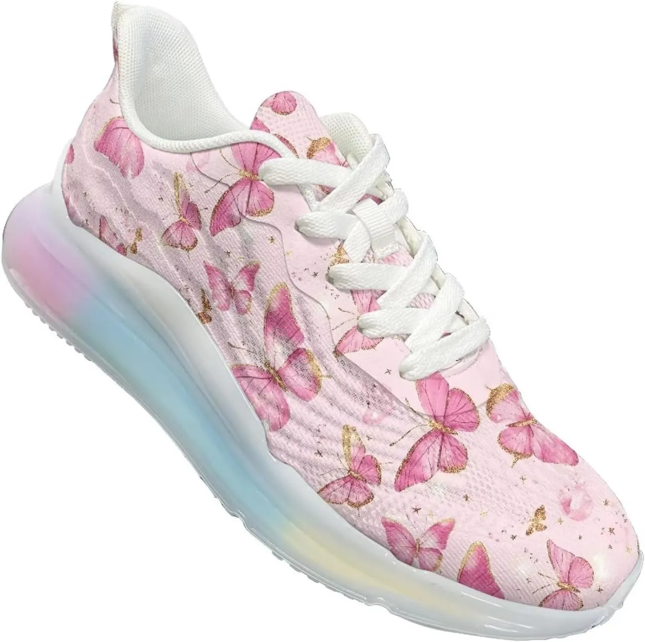 Women's Shoes Comfortable Low Top Air Cushion Workout Walking Sneaker Lightweight Non-Slip Footwear Running Shoes Women US 6-11