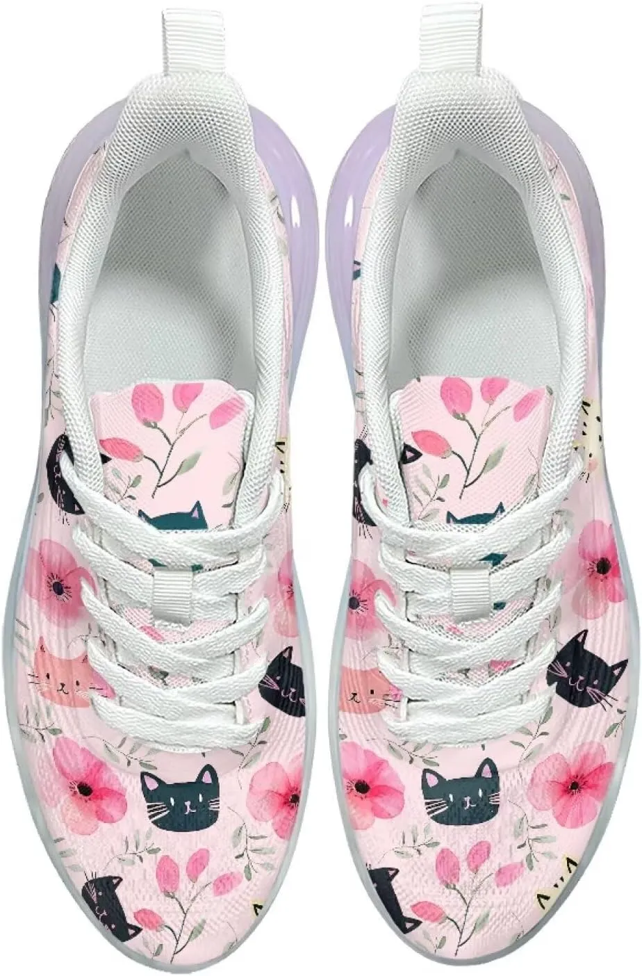 Women's Shoes Comfortable Low Top Air Cushion Workout Walking Sneaker Lightweight Non-Slip Footwear Running Shoes Women US 6-11