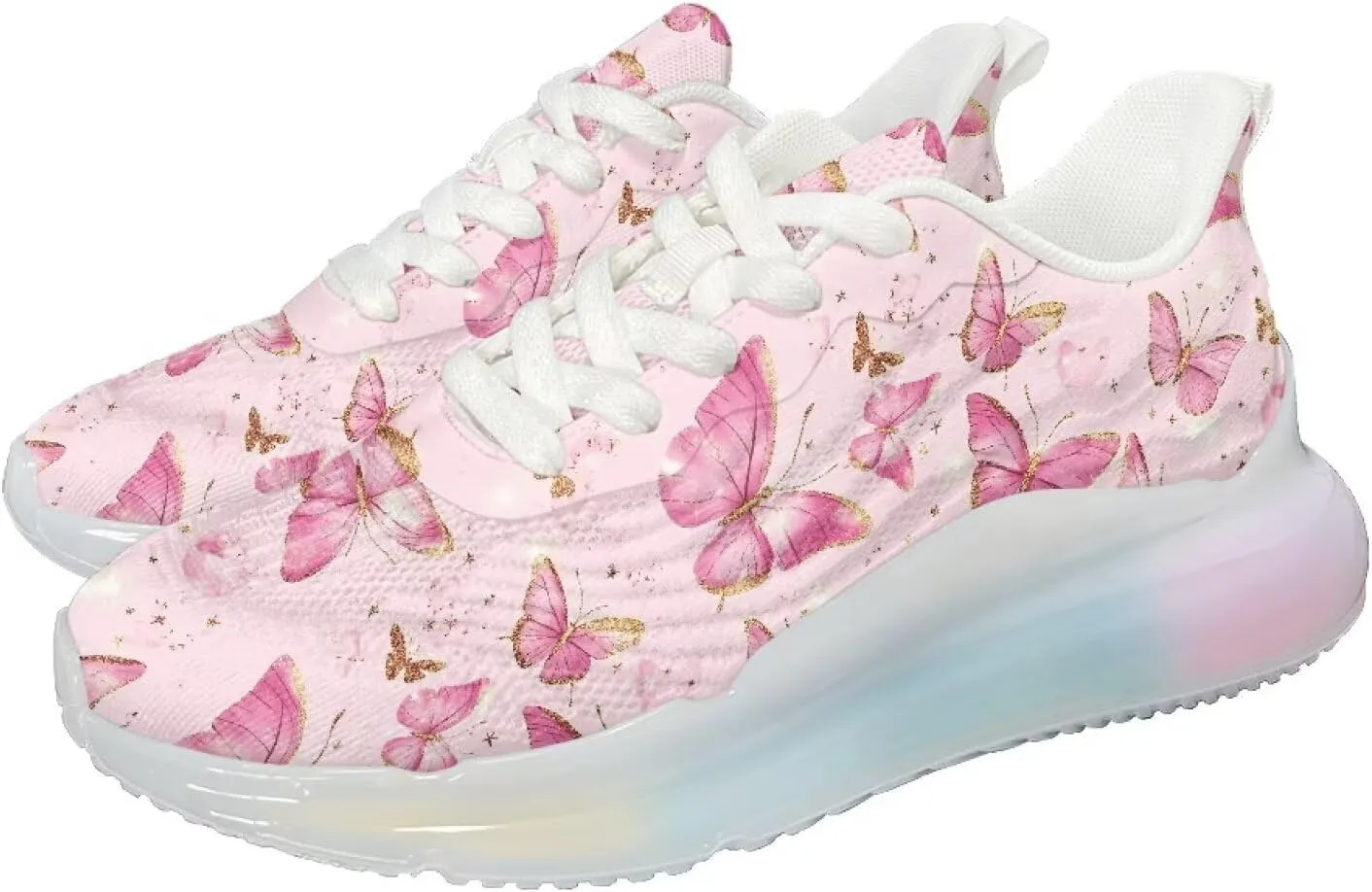 Women's Shoes Comfortable Low Top Air Cushion Workout Walking Sneaker Lightweight Non-Slip Footwear Running Shoes Women US 6-11