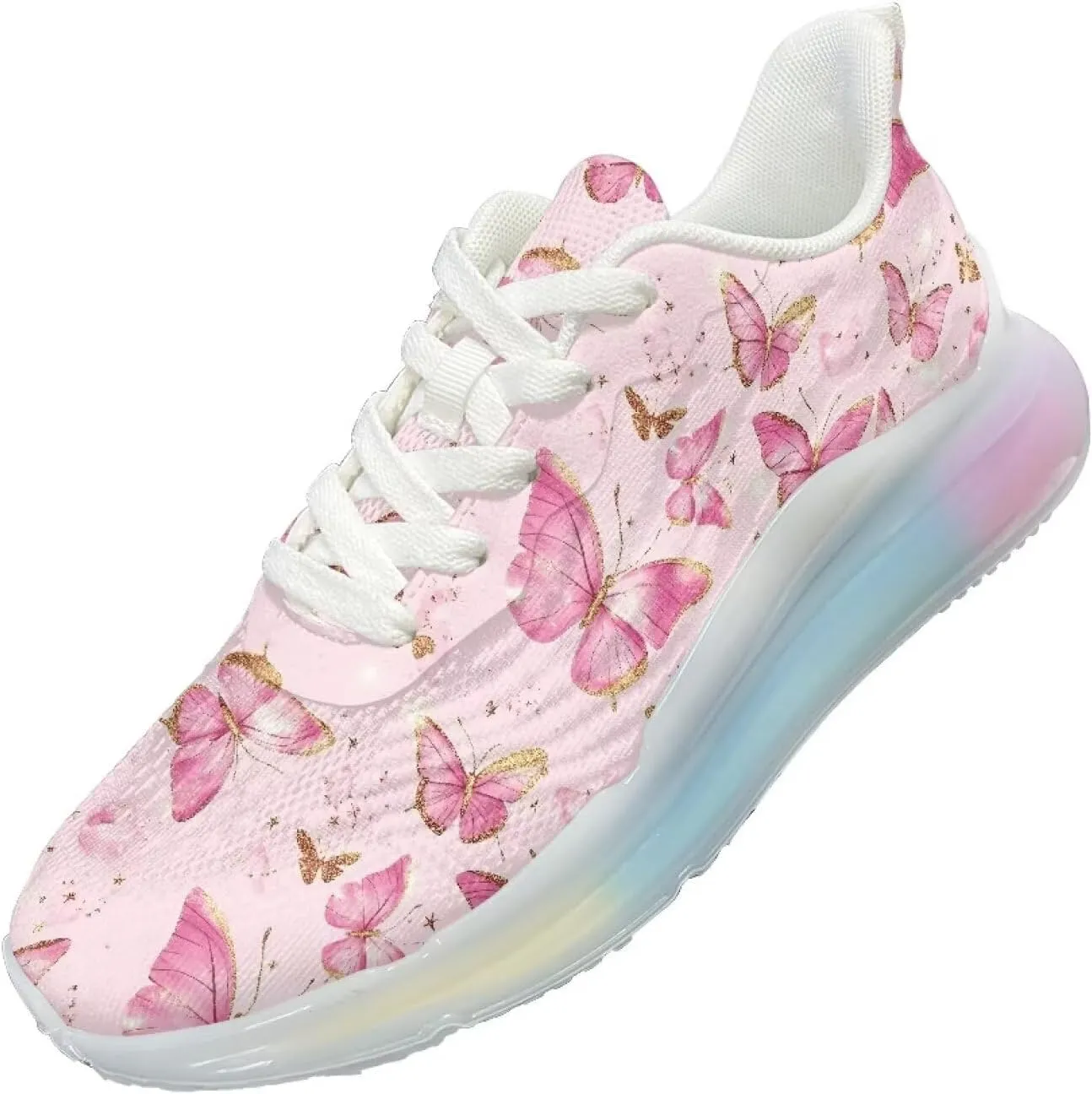 Women's Shoes Comfortable Low Top Air Cushion Workout Walking Sneaker Lightweight Non-Slip Footwear Running Shoes Women US 6-11