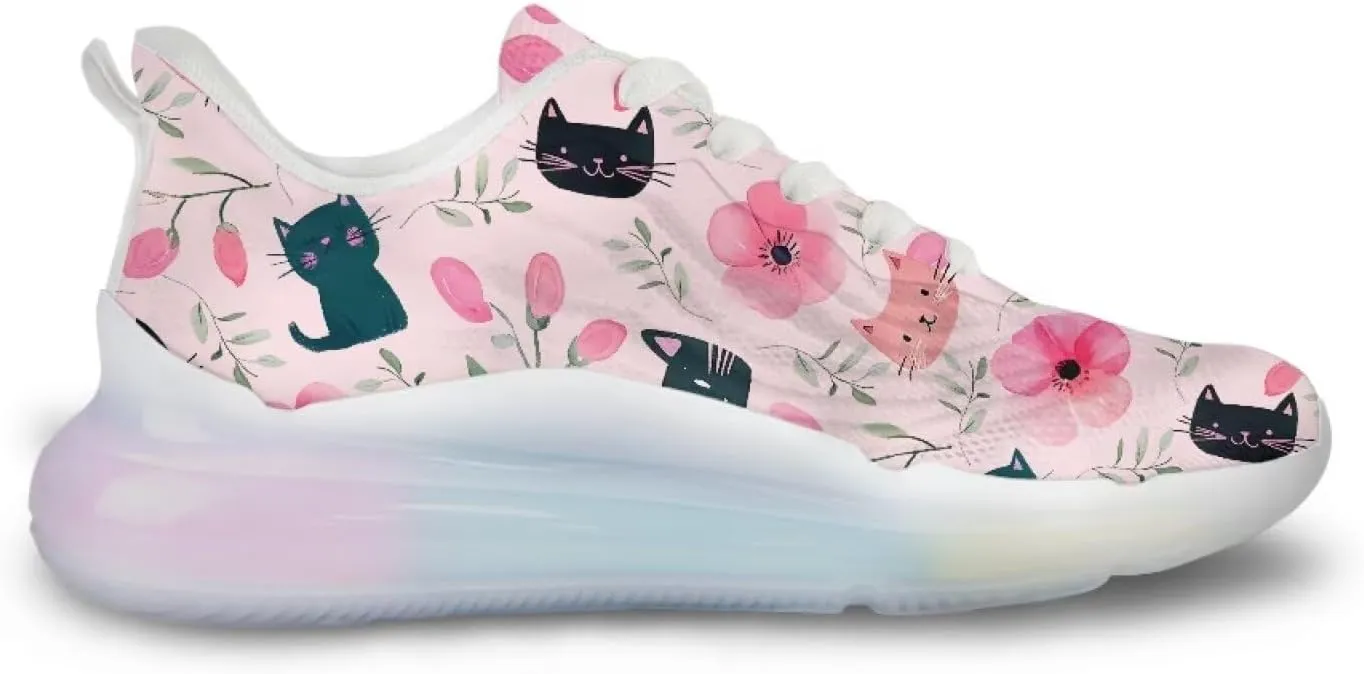 Women's Shoes Comfortable Low Top Air Cushion Workout Walking Sneaker Lightweight Non-Slip Footwear Running Shoes Women US 6-11