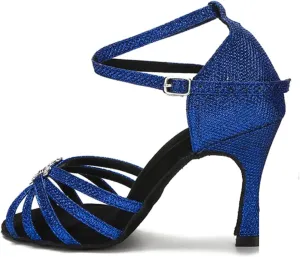 Women's Tango Salsa Latin Dance Shoes - Ballroom Professional Wedding Heels, 5CM/2Inch Heel Height