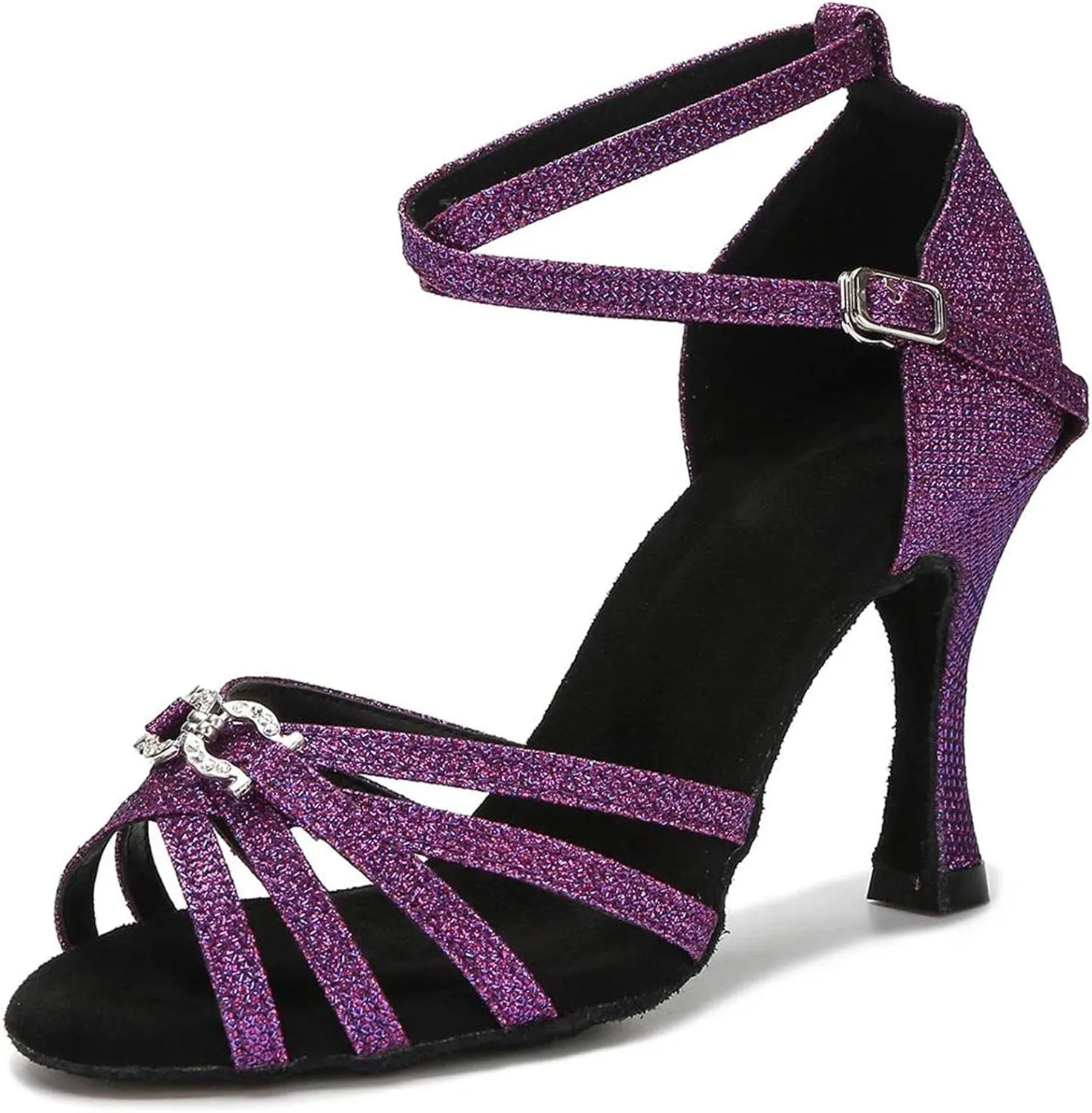 Women's Tango Salsa Latin Dance Shoes - Ballroom Professional Wedding Heels, 5CM/2Inch Heel Height